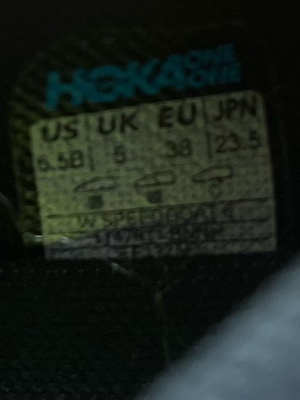 Hoka One One Speedgoat 6 Womens Size 6.5 Trail Running Shoes Sneakers Black Pink - Picture 11 of 12